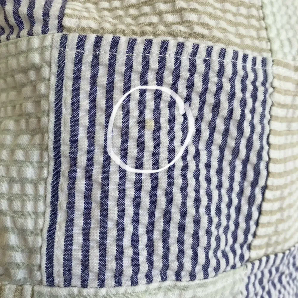 Berle Vintage Seersucker Cotton Madras Plaid Pleated Chino Shorts Preppy Sz 34